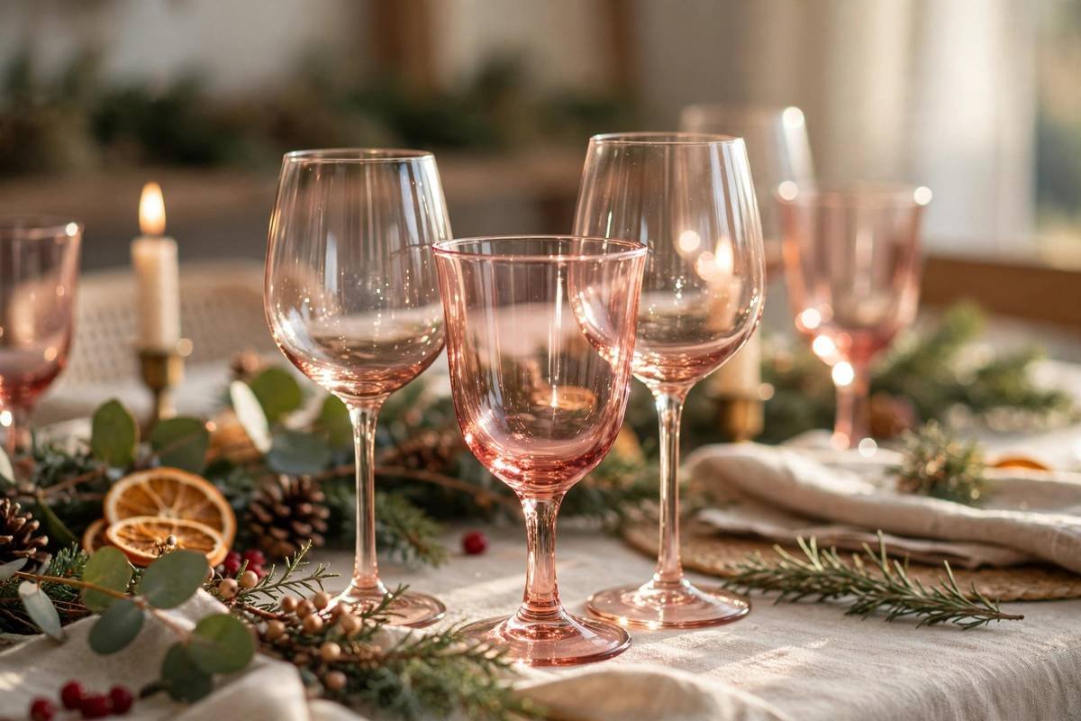 Blush glassware