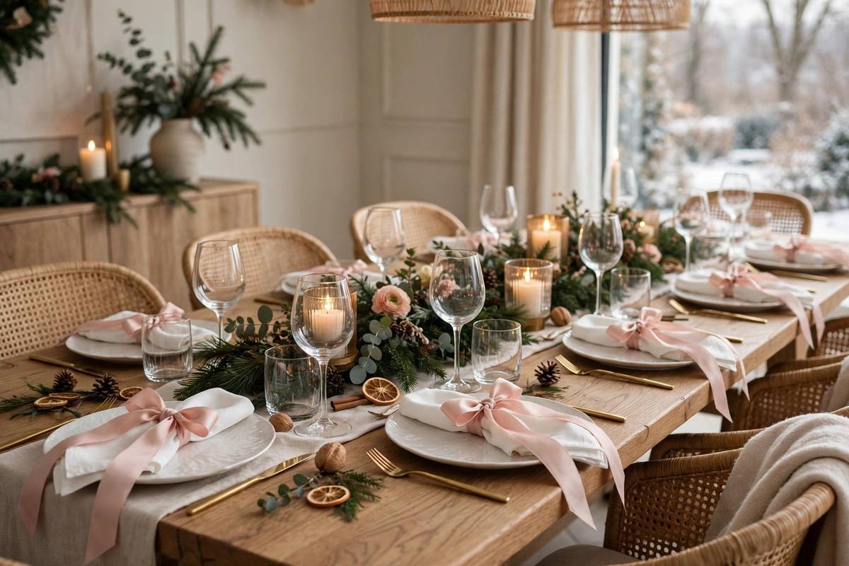 Pink bow napkin rings